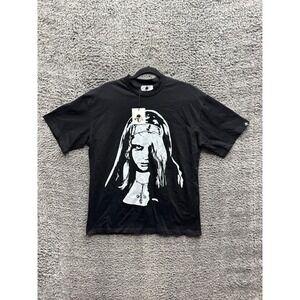 NWT Warren Lotas The Nun Graphic Crewneck Short Sleeve T-Shirt Black Mens Size M